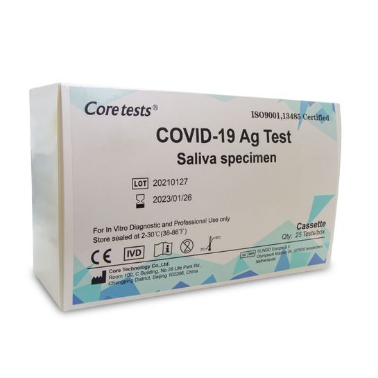 Antigenní certifikovaný test ze slin na COVID-19 Core tests 1ks