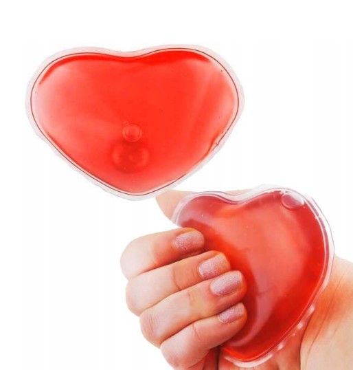 Hřejivý gelový polštářek na ruce, termofor Srdce