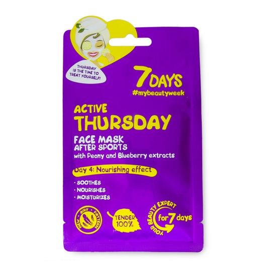 Hydratační pleťová maska 7 Days Active Thursday