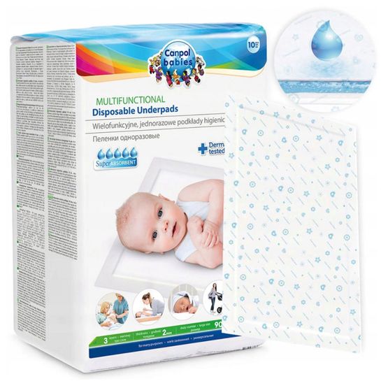 Jednorázové hygienické podložky pro děti CANPOL 90x60