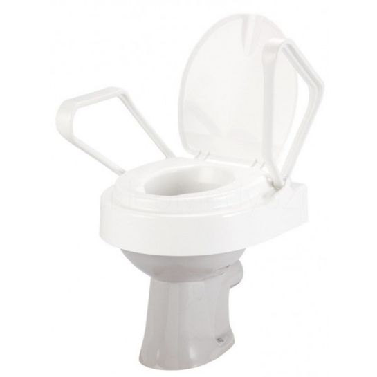 Nastavitelný zvyšovač na WC s výklopnými madly 8 - 14 cm Meyra