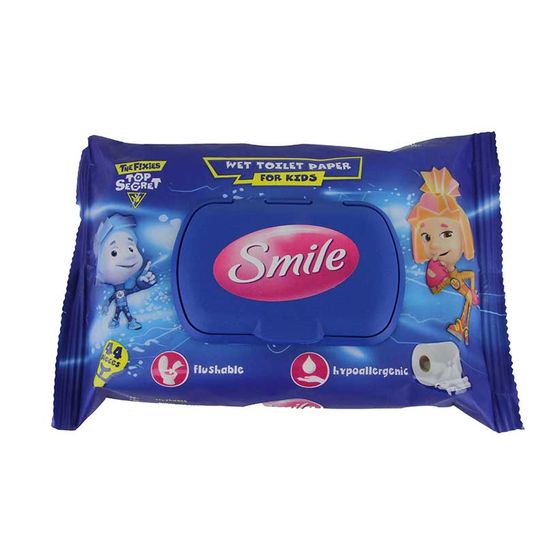 Nevysychavý vlhčený toaletní papír pro děti Smile