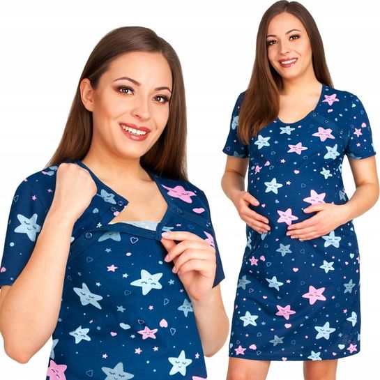 Noční košile pro těhotné nebo kojící ženy La Penna