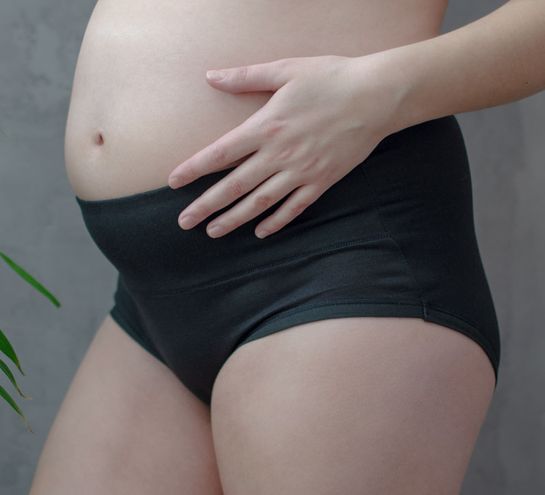 Těhotenské bambusove kalhotky Lilly černé