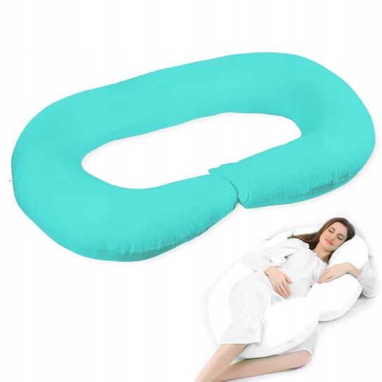 Těhotenský polštář ve tvaru  C Tyrkysový