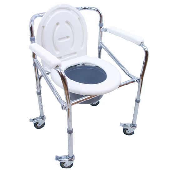 Toaletní židle pojízdná skládací Tim